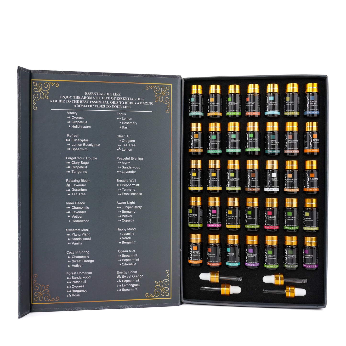 MAYJAM 35-Piece Essential Oil Gift Set